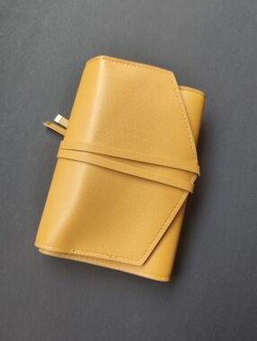 Glass Ladder Co Clutch Katherine Tech Organizer Roll Honey Vegan Leather